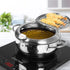 TOQUE 24cm Japanese Deep Frying Pan Silver-2029387268027977735