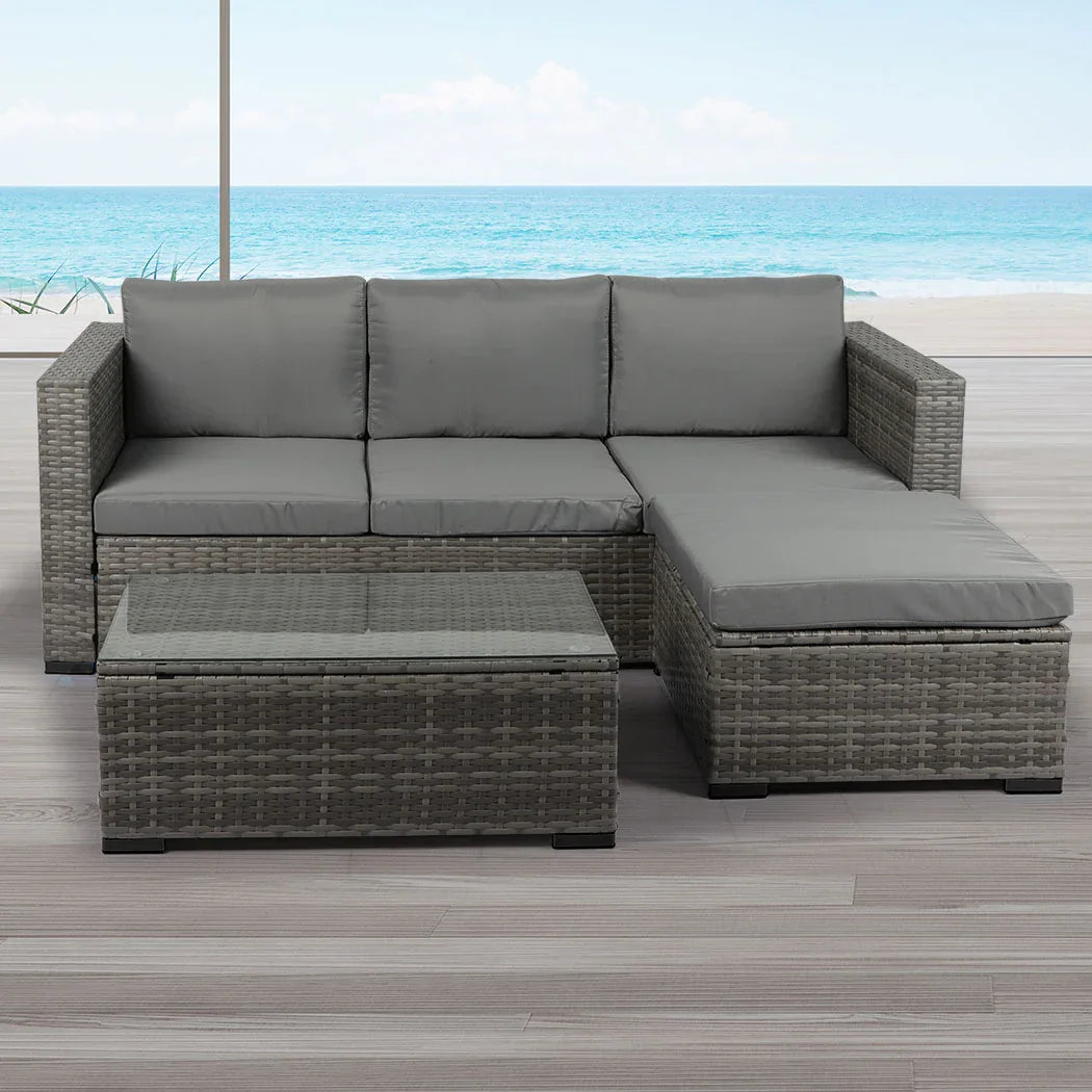 Levede 5pcs Outdoor Sofa Set Patio Furniture-2018816929703268359