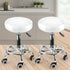 2x Levede Swivel Salon Barstool Hairdressing White-1864184633558700039