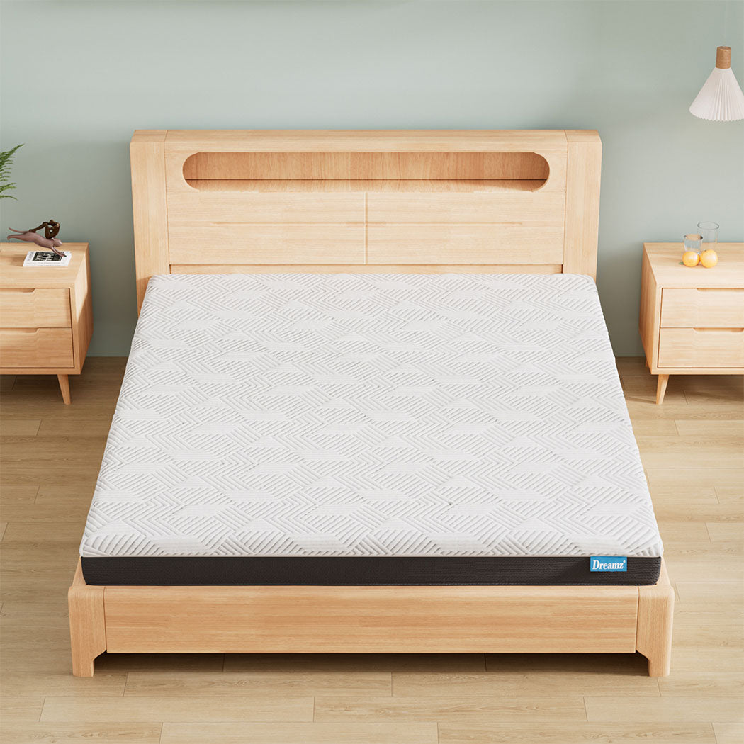 Dreamz Double Mattress Gel Memory Foam Cooling Breathable 15cm Medium Firm-2065254410417737735