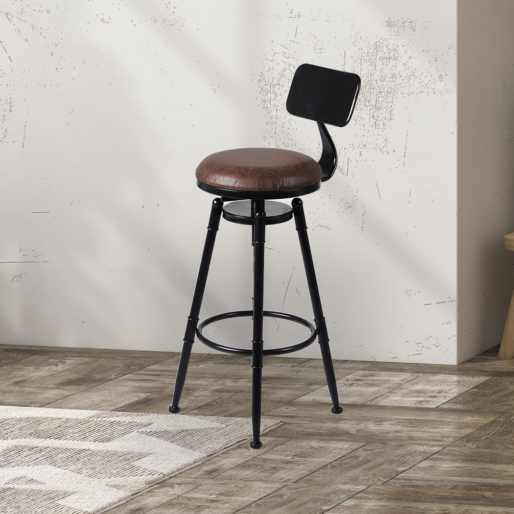 Levede 1x Industrial Bar Stools Kitchen-1864183225203691527