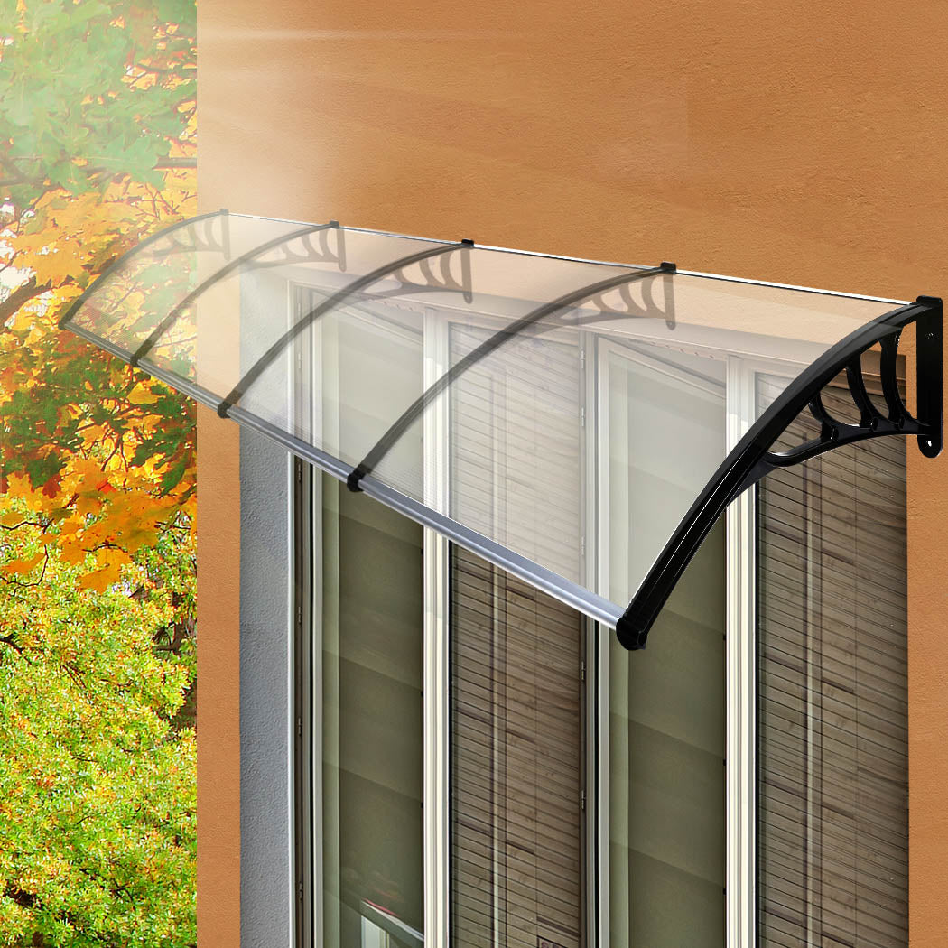 Mountview Window Door Awning Outdoor 1M X 4M Transparent 1x4M-1864184444194263047