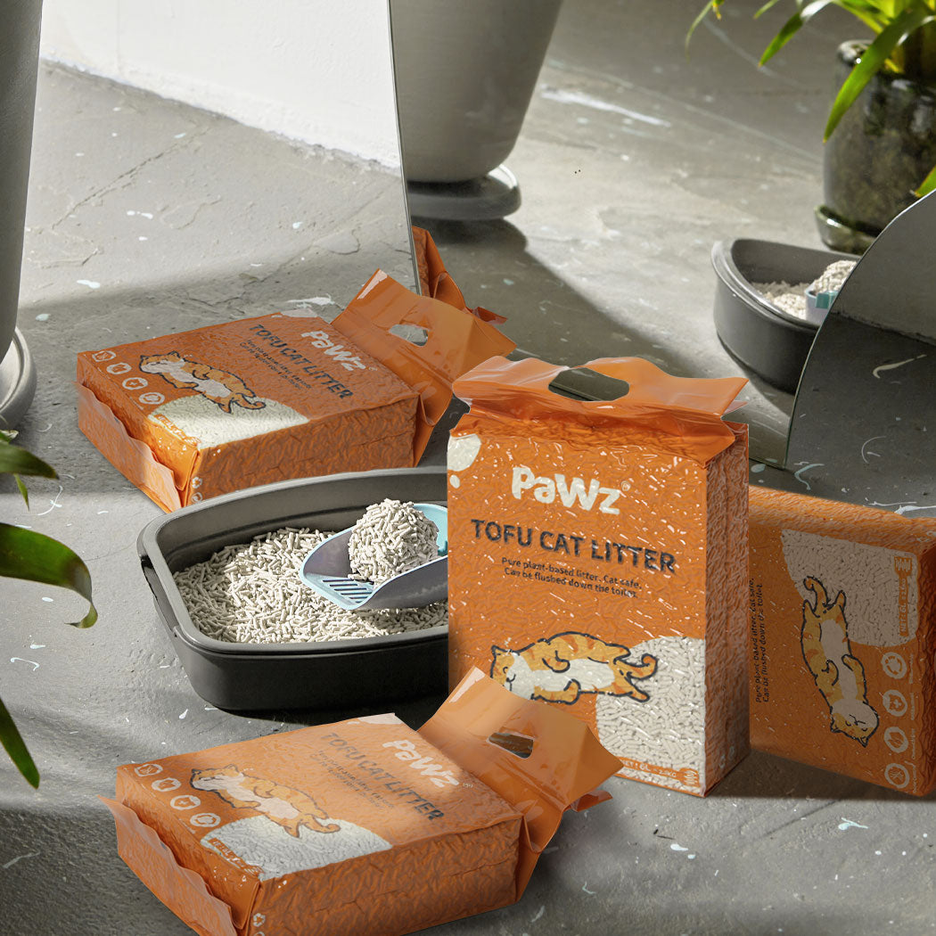 PaWz 2.5kg Tofu Cat Litter Clumping Natural x1-1973193453756092422