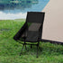 Levede Camping Chair Folding Outdoor Large Black-2018816670809853959