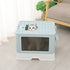 PaWz Foldable Cat Litter Box Tray Enclosed Blue-2018816740183642119