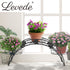 2X Plant Stand Outdoor Indoor Metal Black-1894516823869755399