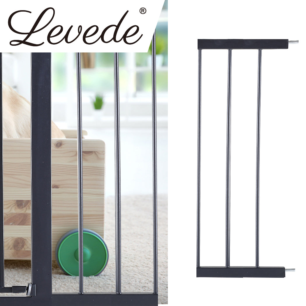 Levede Baby Safety Gate Adjustable Pet Black 20cm Extension-1864183161387356167