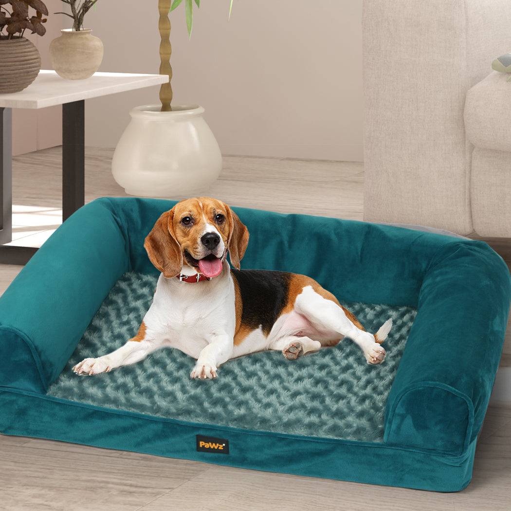 PaWz Pet Bed Sofa Dog Beds Bedding Soft M Blue Medium-1864184496870526983