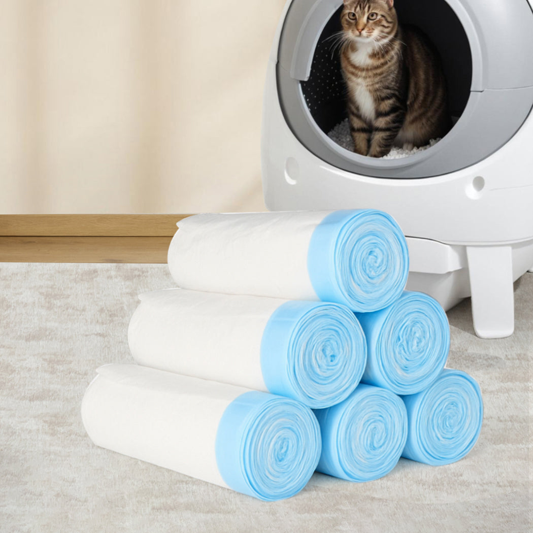 PaWz Waste Bag 6 Rolls 120Pcs Disposable-1938089884241760263