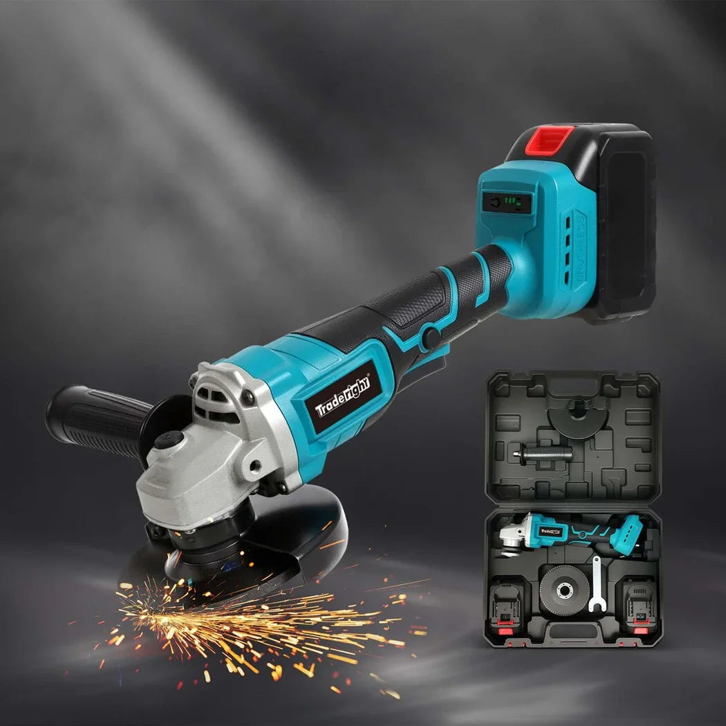 Traderight 21V Cordless Angle Grinder Kit 2 Batteries-2018816812019486727