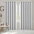 2x Blockout Curtains Panels 3 Layers Grey-2065254605499011078