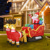 Santaco LED Inflatable Santa Sleigh Reindeer 2.2M-1950769999815774215
