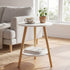 Levede Round Coffee Table 2-Layer Living Room End Tables Bedroom Side Tables-2050059016905822215