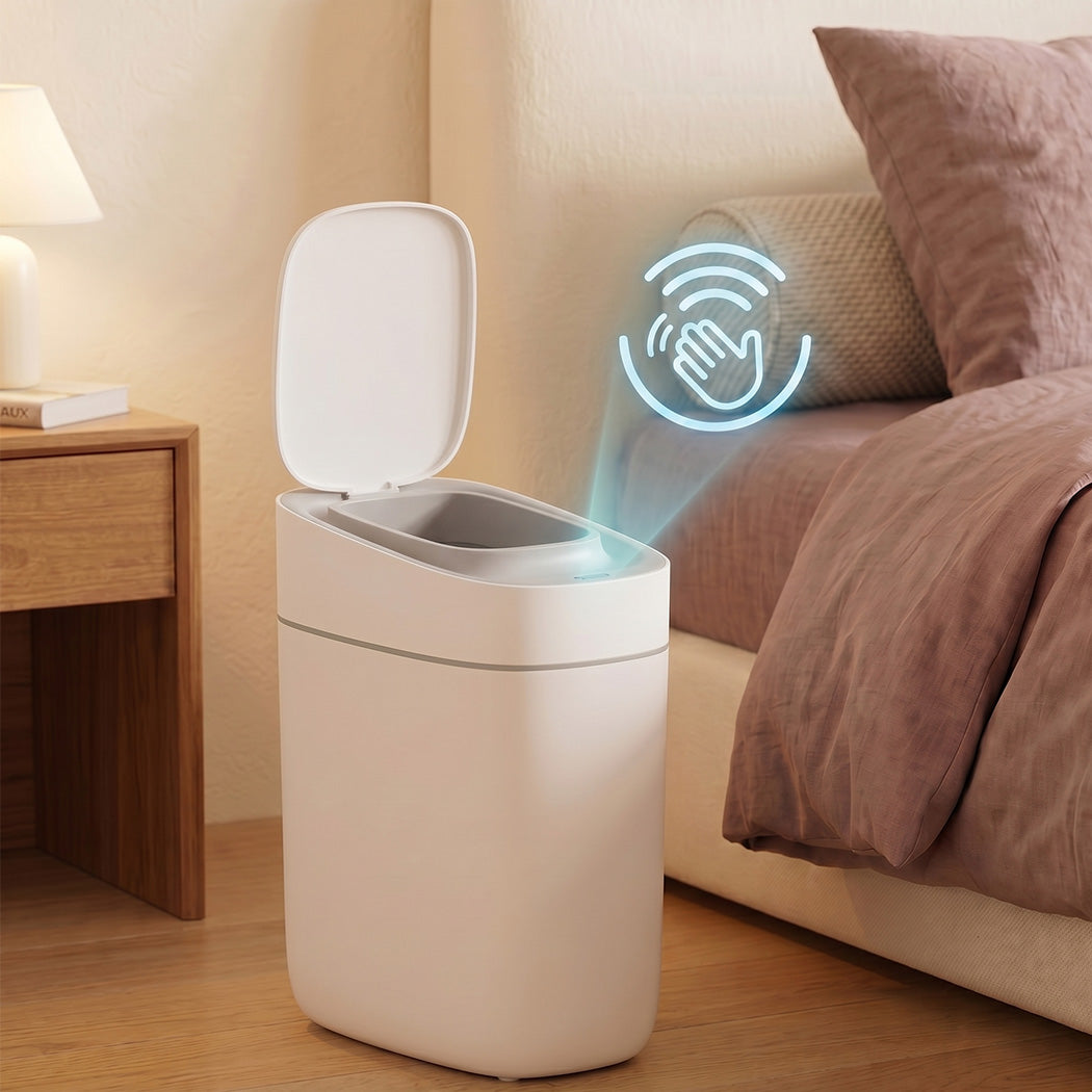 Toque Smart Sensor Trash Can 9L Automatic Touchless IPX4 Waterproof Bathroom-2072893580413898759