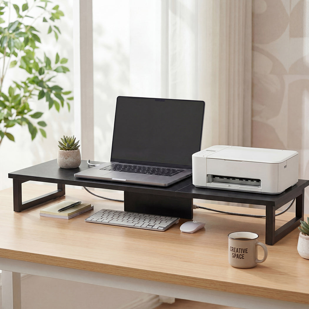Levede Monitor Stand Dual Screen Riser Computer Monitor Stand Desk Organiser-2072893559429795847