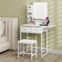 Levede Dressing Table LED Makeup Mirror Stool Set Vanity Desk Fold-up Panel-2050056768968593416