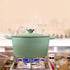 TOQUE 4L Enamel Dutch Oven Pot in Green Colour-2018816783506608135