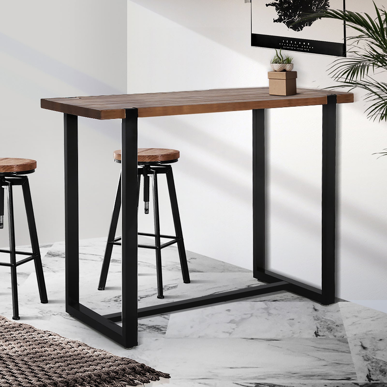 Levede High Bar Table Industrial Pub-1864183228894679047