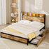 Levede bed frame queen-1894516757536837639