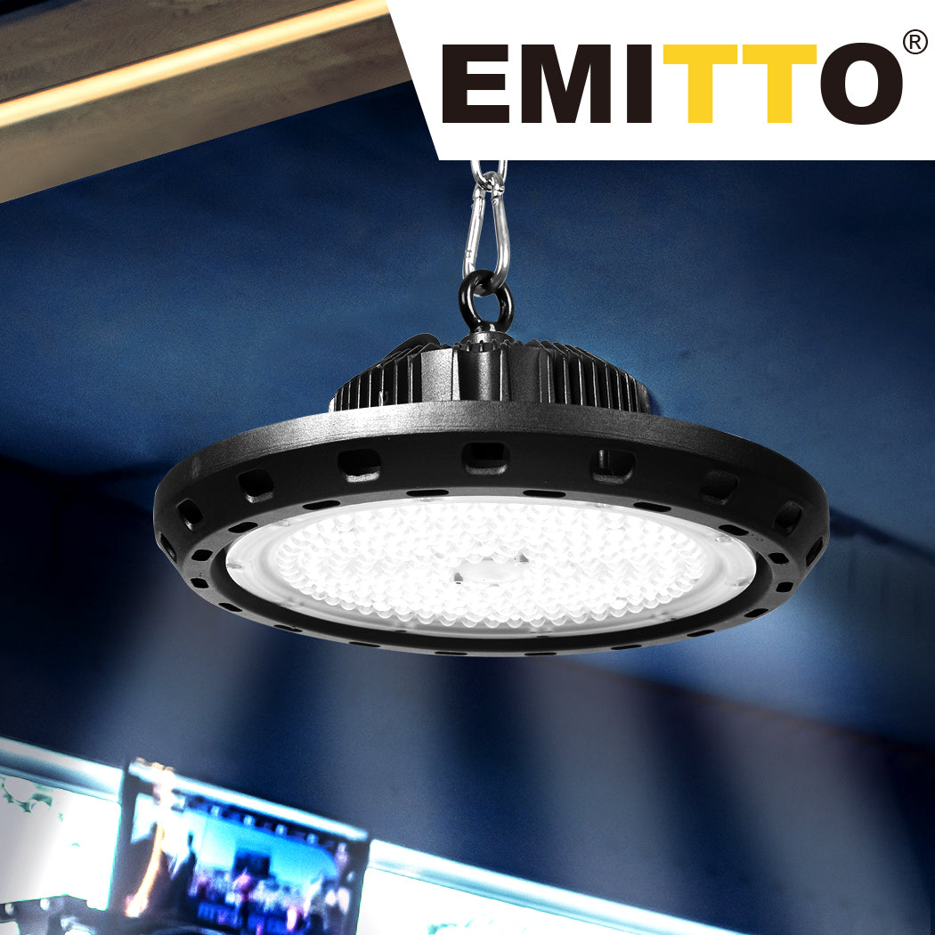 EMITTO Shed LED Lights UFO High Bay 100W-1864184391769657351