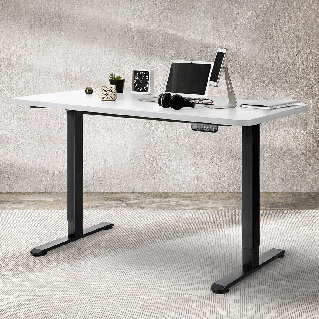 Levede Motorised Standing Desk Adjustable 140cm White 1000x 1MM-2006733292883283975