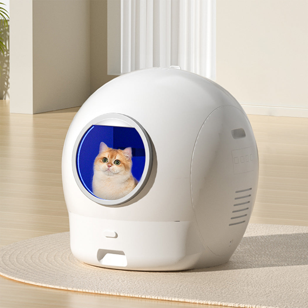 Pawz Self Cleaning Cat Litter Box Large Enclosed Toilet-1919278360635248647