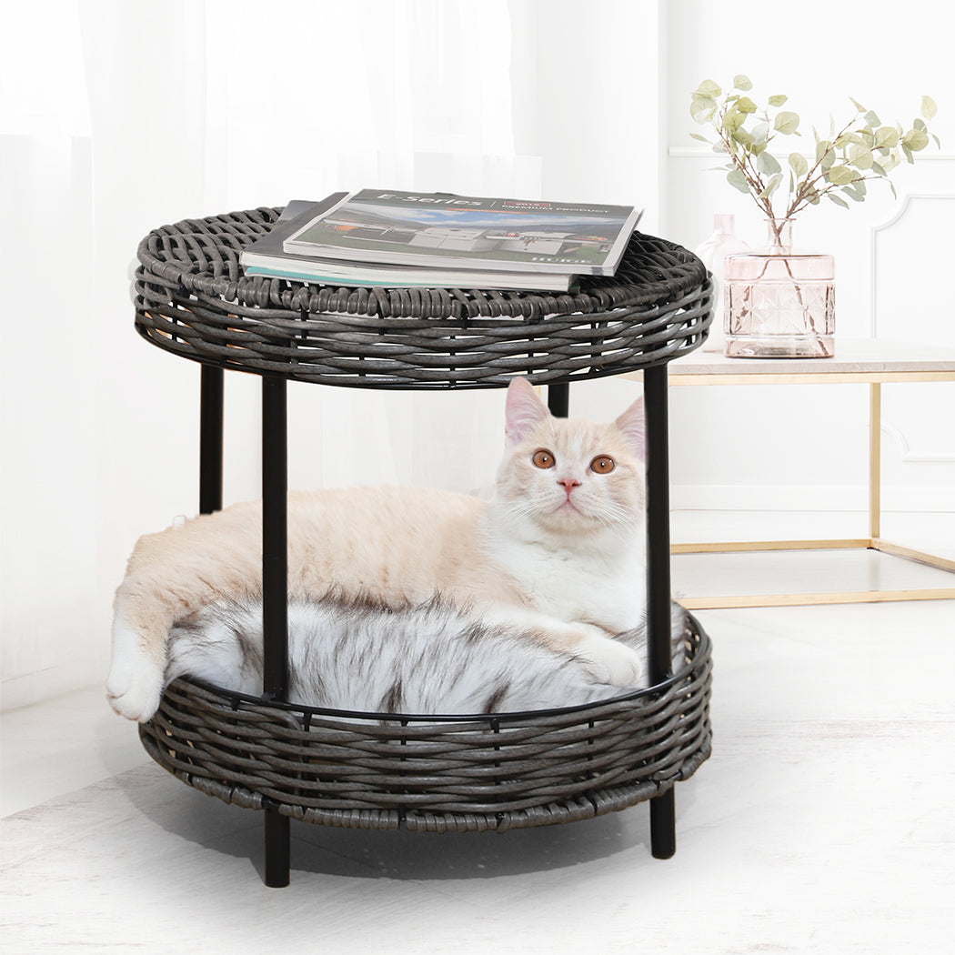 PaWz Rattan Pet Bed Elevated Raised-2018816819120443399