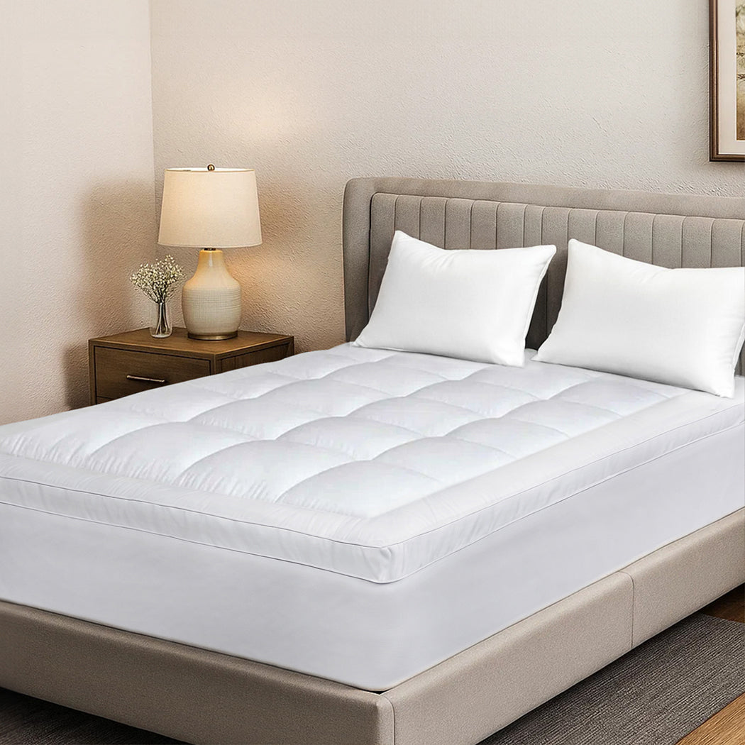Dreamz Mattress Topper Pillowtop Cover Bed Protector Queen-2029387307706093575