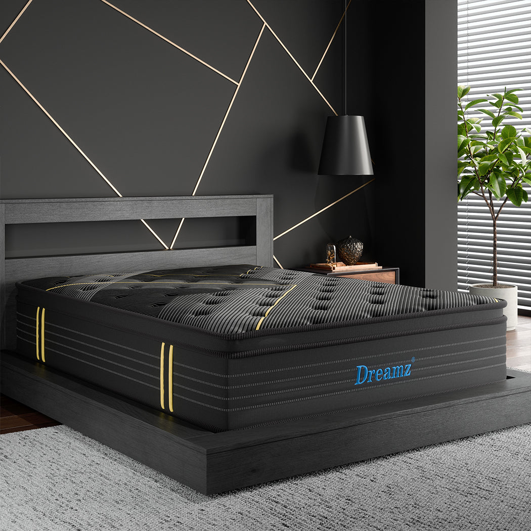 Dreamz Spring Mattress Bamboo Euro Top Super King 35cm-2006732764610695175