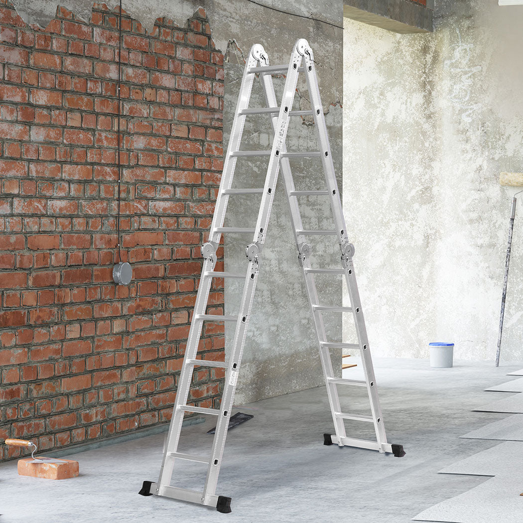 Traderight Multi Purpose Ladder Aluminium-1864184260450193415