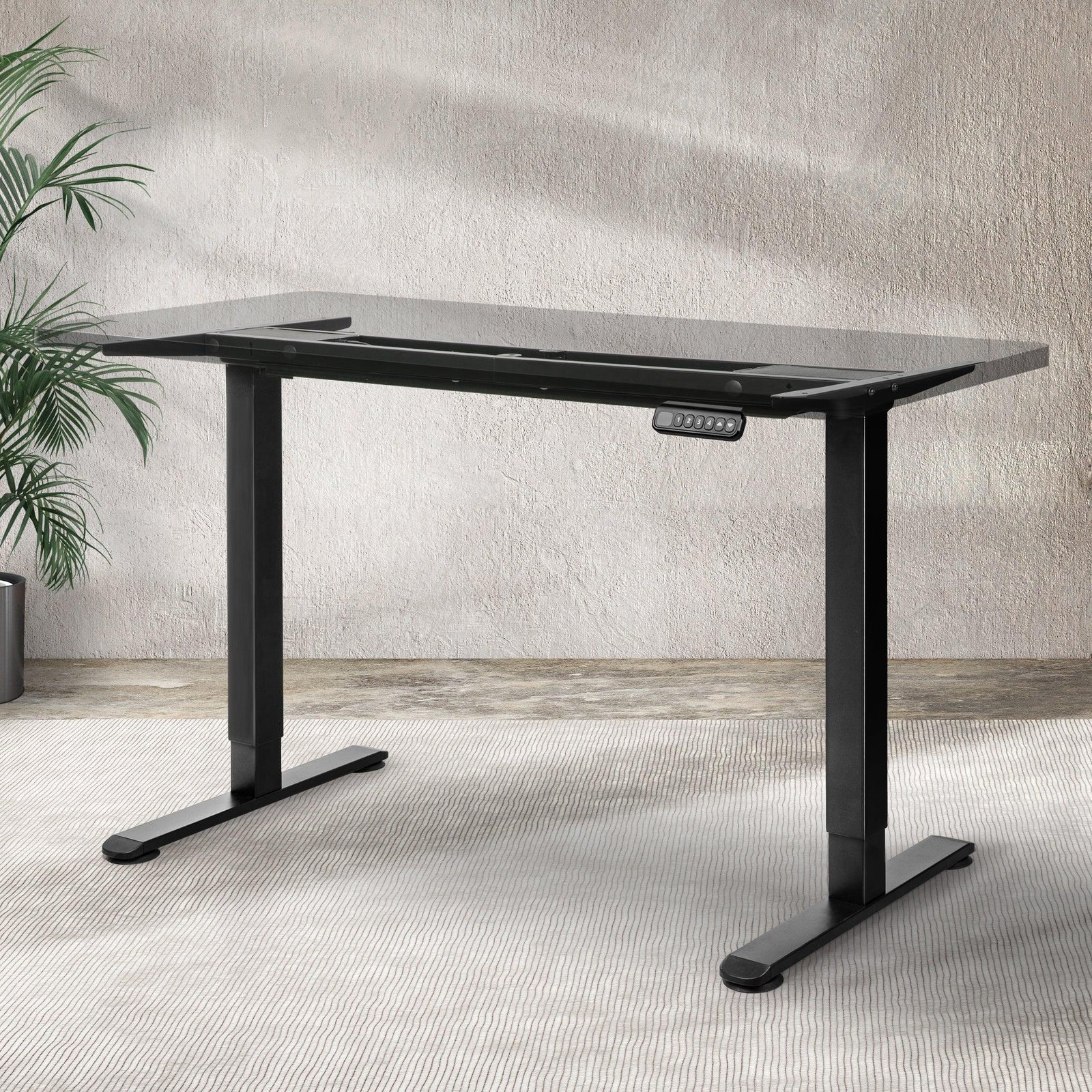 Levede Motorised Standing Desk Frame Black Dual Motor-2018816931775254535