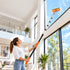 Traderight 7.2M Telescopic Window Cleaner 2-In-1 180°Rotating Squeegee Orange-2109799593892581384