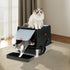 Pawz Stainless Steel Large Enclosed Cat Litter Box-2050056807346475015
