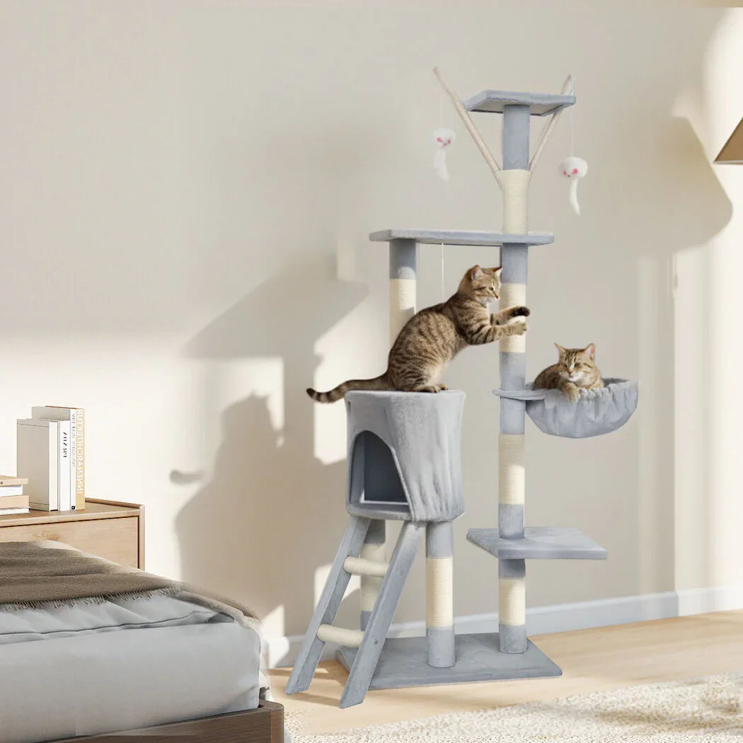 Pawz Cat Tree Scratching Post Scratcher 143cm Climbing-2050056906315272199