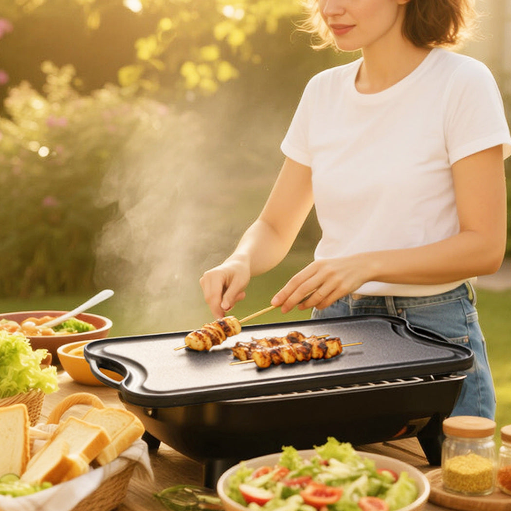 Toque 50.5cm Reversible Cast Iron Griddle Pan Non-Stick-2011971111960580103