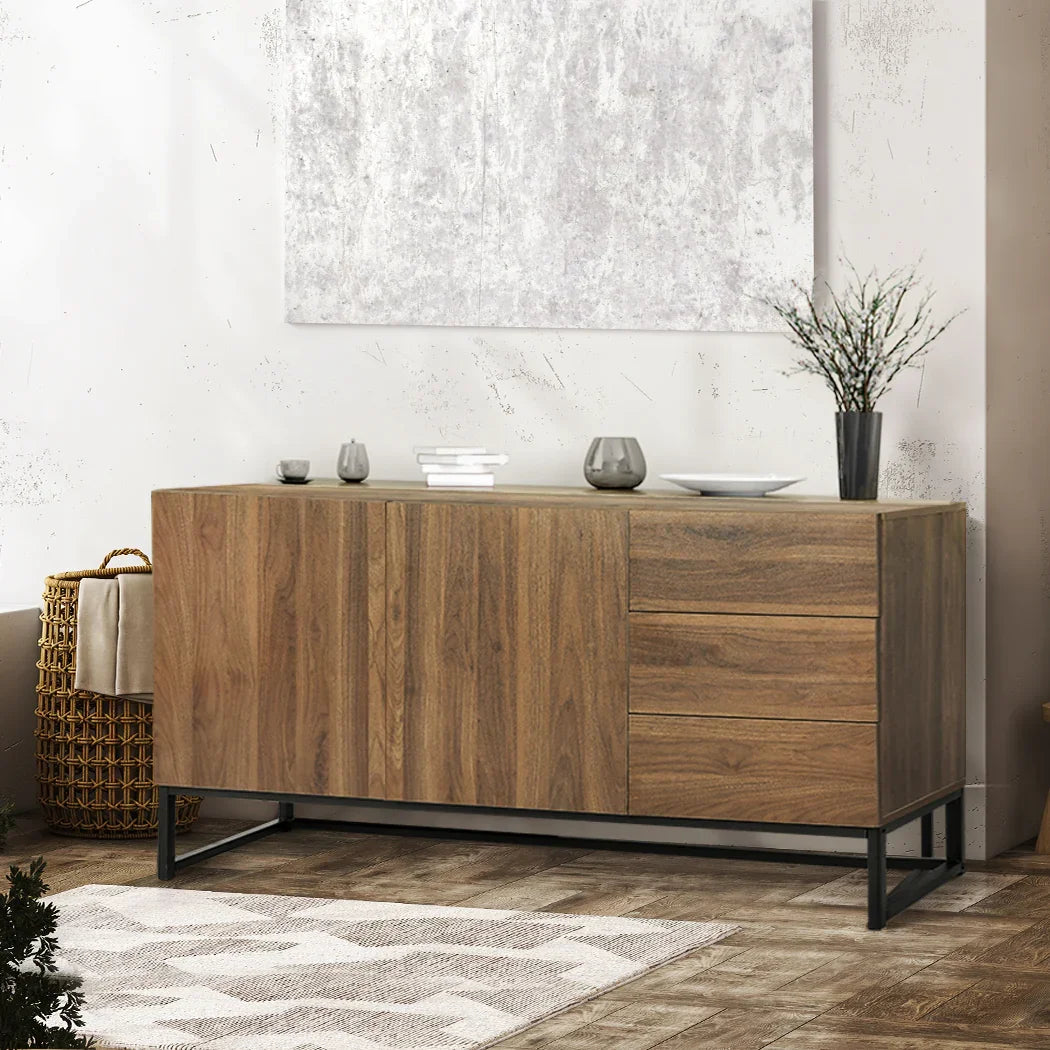 Levede Buffet Sideboard Storage Cabinet Walnut-2006733268245942279