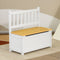 Levede 2-In-1 Kids Toys Storage Bench Box Wooden Chair-1937319824770338823