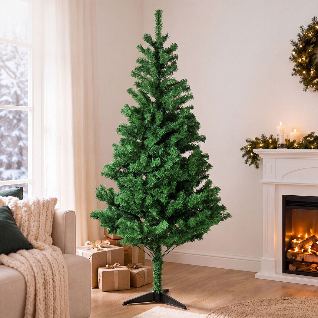 Santaco Christmas Tree 180cm Artificial Xmas Tree 483 PVC Tips Green-2100035037570404359
