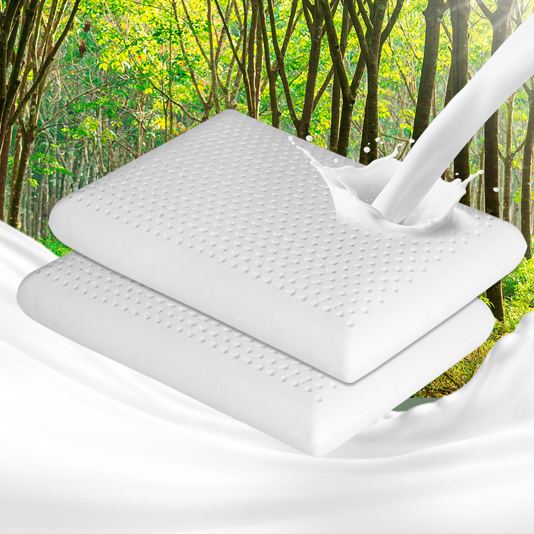 Dreamz 2x Natural Latex Pillow Removable-1864183175471828999