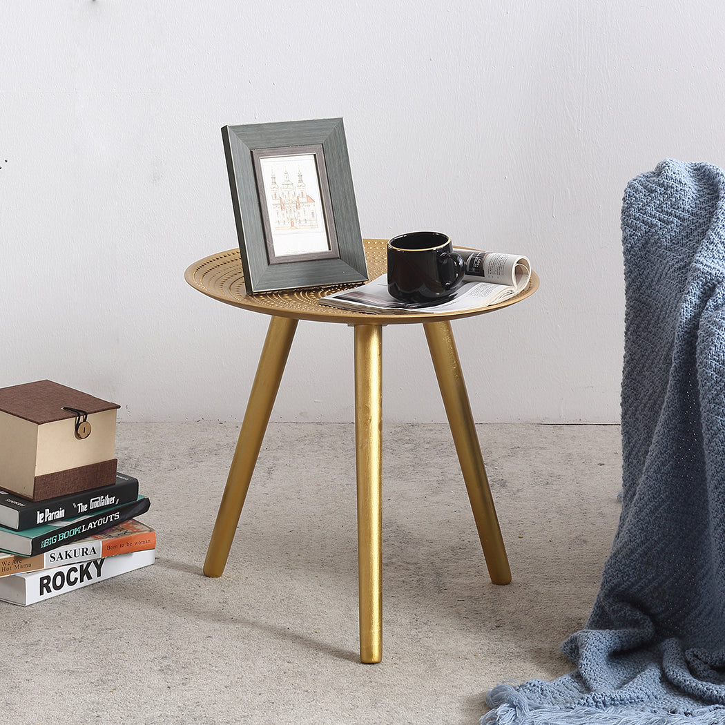 Levede Side Table Coffee Bedside End Golden-1864183272850984967
