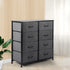 Levede Storage Cabinet Tower Chest Dark Grey-2018816882634788871