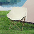 Levede Folding Camping Moon Chair Lightweight Beige-1864184458320678919