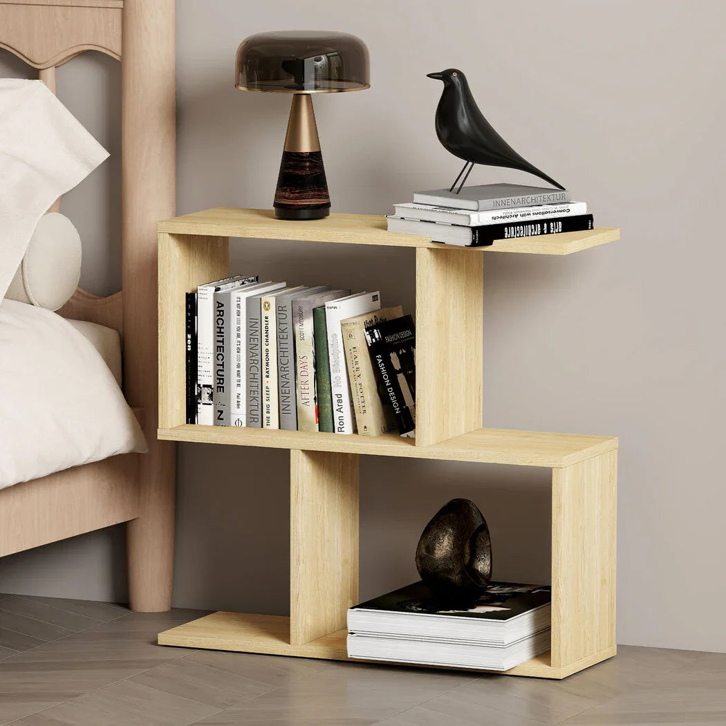 Levede Slim 2 Tier Narrow Side Table Bedside Nightstand-2029387217574694919