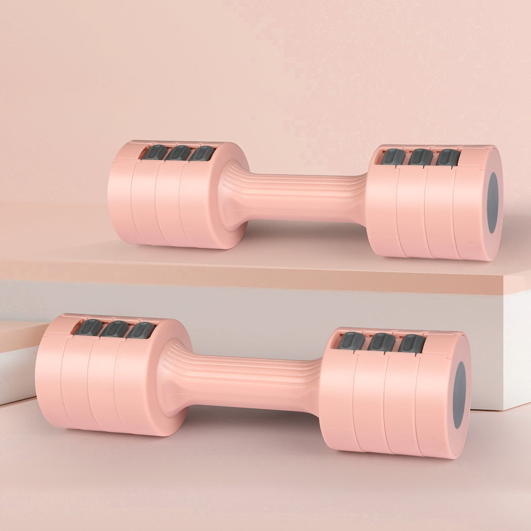 Centra A Pair Of 1KG To 5KG Dumbbells Pink