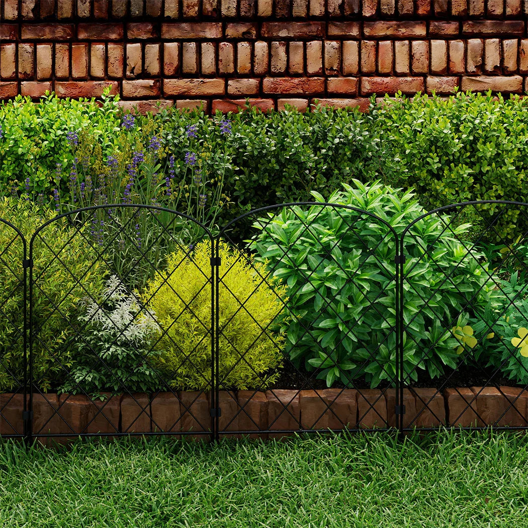 Mountview 10 Pcs Garden Fence Border Rustproof Metal-2050056905207975942