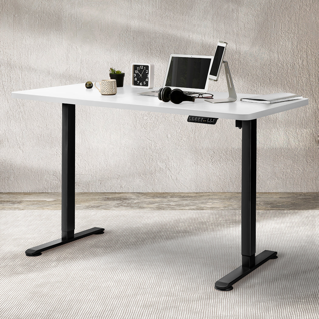 Levede Motorised Standing Desk Adjustable 140cm White 1000x 1MM-1864183330128400391