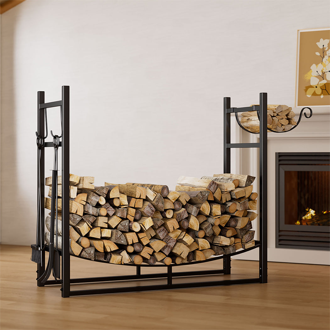Moyasu Firewood Rack Fireplace Tool Log Holder-2065254235859193862