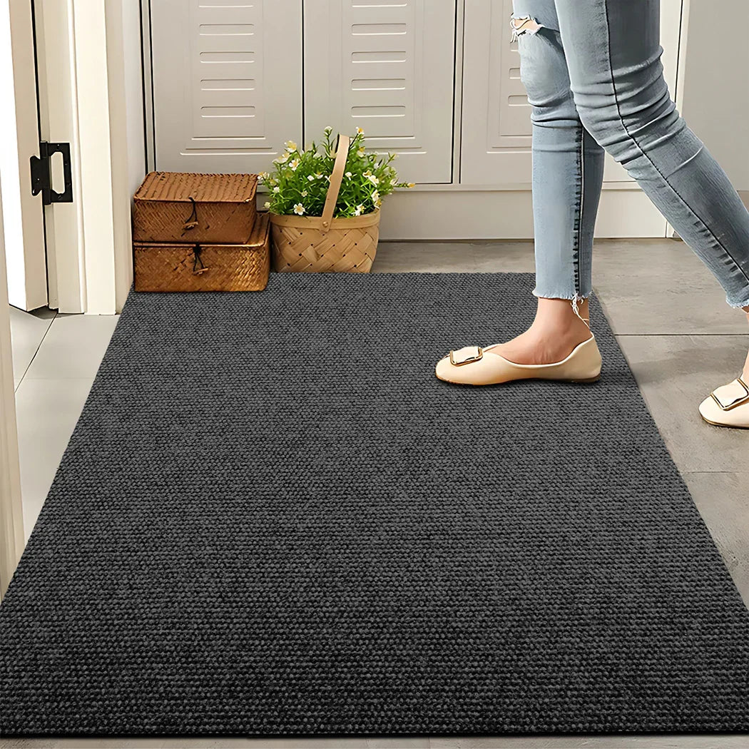 Marlow Extra Large Floor Rug Outdoor 90cm x 305cm Grey-2029387205092446215