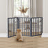 Wooden Pet Gate Dog Fence Retractable Grey 2000x 3MM-2029387225204133895