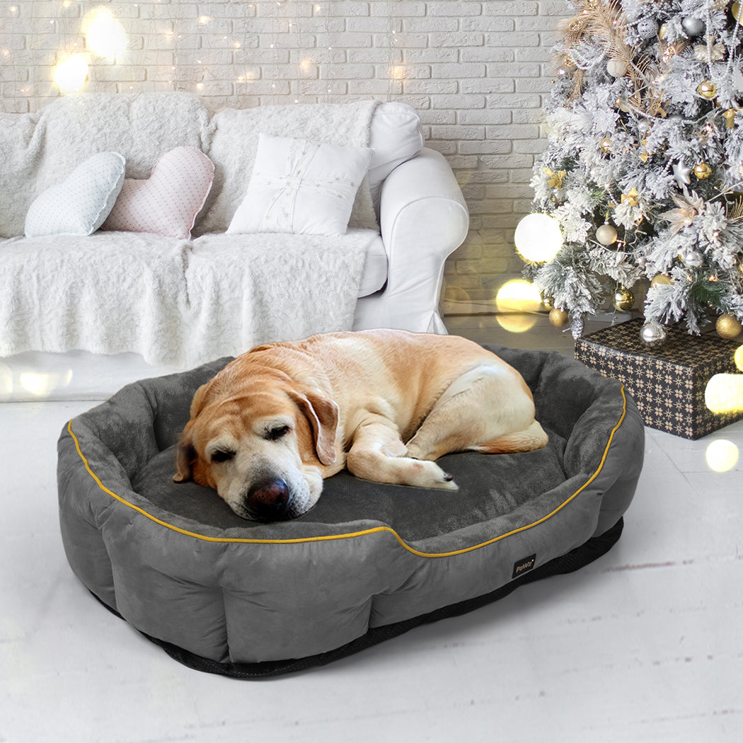 PaWz Electric Pet Heater Bed Heated XL Grey X-Large-2029387227355811847